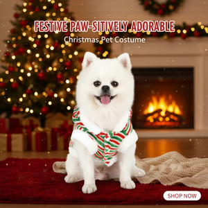 2025 mantel Anjing natal hangat Sweatshirt bertudung perlengkapan hewan peliharaan musim gugur dan musim dingin lucu grosir pakaian hewan peliharaan - Product Image 2
