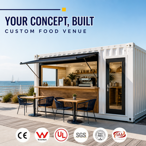 Contenedor Marítimo Modificado para Restaurante, Tienda de Comida Prefabricada Modular para Hotel, Cafetería, <span class=keywords><strong>Bar</strong></span> y Comedor al Aire Libre - Product Image 1
