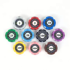 ชิปโป๊กเกอร์เซรามิกคาสิโนรอยัล ขนาด 39 มม. น้ำหนัก 10 กรัม สีสันสดใส พร้อมดีไซน์หน้าเงินตามสั่ง บรรจุ 500 ชิ้นต่อกล่องโฟมด้านใน สำหรับเล่นเกม - Product Image 2
