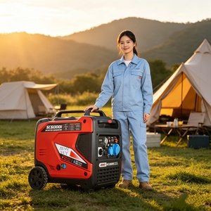 Générateur onduleur compact insonorisé 5,5 kW 6 kW avec démarrage à distance, double carburant, générateur de secours 5 kVA 6 kVA - Product Image 1