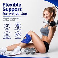 Attelle de genou réutilisable avec compresse chaude/froide en gel pour l'arthrite, les blessures sportives et la récupération après une opération du genou