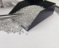 Yuvarlak şekil 2.5mm ila 3.0mm lab grown diamonds hpht elmas fiyat gevşek taş takı yapımı için