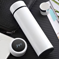 Bouteille d'eau intelligente avec affichage de la température à LED, tasses thermiques intelligentes en acier inoxydable bon marché, flacons sous vide et thermos modernes 100 pièces