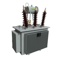 Transformateur de distribution d'énergie immergé dans l'huile triphasé 10kV 400V 800/1000/1250/1600kVA 50Hz à enroulement en aluminium/cuivre pour extérieur