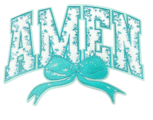 Parches de Lentejuelas con Diseño de Jesús, Letras de Oración y Amen, Parches Religiosos Personalizados de Chenilla para Planchar en la Ropa, Venta al por Mayor - Product Image 4