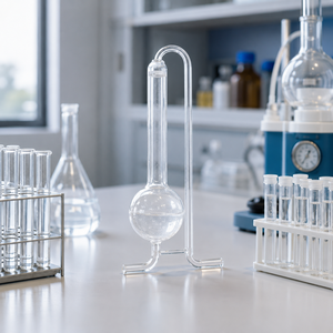 Tube d'absorption en verre multi-poreux en forme de U Degao 10 ml, en borosilicate de haute qualité, pour l'échantillonnage de gaz et la surveillance environnementale - Product Image 5