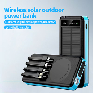 Panneau solaire, batterie externe sans fil, énergie 10000mah, Yelomin, personnalisé, portable, avec écran LED, lampes de poche, téléphones mobiles, tablettes intelligentes - Product Image 2