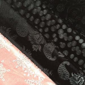 Nouveau matériau épais Jacquard, vêtements meubles <span class=keywords><strong>microfibre</strong></span> Textile chaîne 100 polyester doux Burnout velours tissu/ - Product Image 3