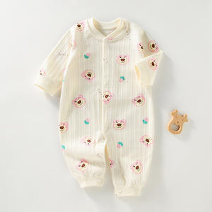 Mameluco para Bebé 2023, Informal, Sin Costuras, 100% Algodón, Mono de Capa Base para Primavera y Otoño, Cierre de Botones, <span class=keywords><strong>Ropa</strong></span> para Recién Nacido - Product Image 6