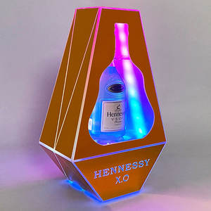 Recargable oro LED iluminado corona champán rey <span class=keywords><strong>Chandon</strong></span> botella presentador glorificado estante de exhibición soporte para botella de vino - Product Image 2