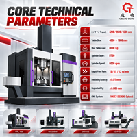 OEM Kundenspezifische Vertikale CNC-Drehmaschine mit CNC-Steuerungssystem und Hydraulikfutter sowie Anpassbarem CNC-Drehvorgang