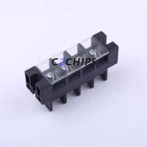 KF57S-21.0-4P Barrier Terminal Block P=21mm Connector ( Barrier Type: With Cover Plate )( Pitch: 21mm )( Construction: 1x4P ) - Product Image 1