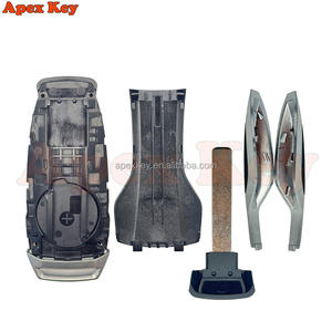 High Quality ABS Replacement <b>Key</b> Shell for BYD SONG PRO TANG EV ATTO3 EV MAX PLUS 4 Buttons Black <b>Car</b> <b>Case</b> with Sticker - Product Image 2