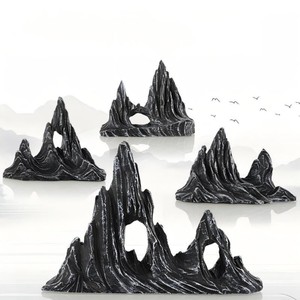 Décoration de Aquarium PKY : Plantes Aquatiques Simulées Durables et Écologiques, Série Grottes et Arbres d'Évasion, Paysage Microscopique – Meilleures Ventes - Product Image 2