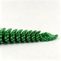3D Printed Bush Viper Articulated Flexible Spiky Snake Toy for Office Desk Stress Relief