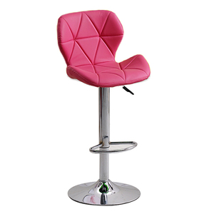 Silla Alta Giratoria de Piel Sintética Negra en Oferta, Taburetes de Barra de Cocina con Respaldo de <span class=keywords><strong>Mariposa</strong></span>, Elevación y Rotación - Product Image 2