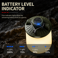 Lampe de camping Brightenlux pour tente, pique-nique, balcon, lumière suspendue étanche IP44 avec poteau extensible de 30 cm et lumière d'ambiance RGB