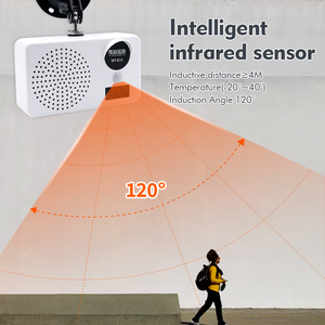 Alarma Solar con <span class=keywords><strong>Sensor</strong></span> al aire libre, <span class=keywords><strong>Detector</strong></span> de movimiento infrarrojo con sirena, 100dB, alarma antirrobo de seguridad de gran volumen - Product Image 5
