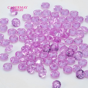 Light Rose Color Oval Zircon Loose Gemstones For Jewelry Making 0.8-3mm Synthetic Lab Created - Product Image 2
