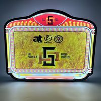 Enseigne lumineuse LED personnalisée avec logo, lettres mobiles en acrylique, panneau de lettres mobiles pour boîte de nuit, salon VIP, présentateur de service