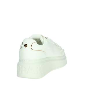 Baskets Donna Shopart SASS240723 Blanches en Cuir avec Clous Style Plateforme - Product Image 3