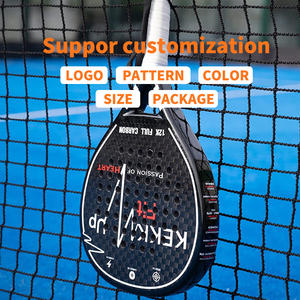 Pala de Pádel Personalizada de Alta Calidad, 50% Fibra de Carbono, Raqueta de Tenis de Pádel Profesional de Fibra de Vidrio y Carbono - Product Image 3