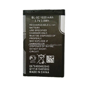 <span class=keywords><strong>Nokia</strong></span> 105 106 새롭고 재고 휴대 전화 액세서리를위한 충전식 BL-5C BL-4C BL-5B 053450 배터리 - Product Image 1