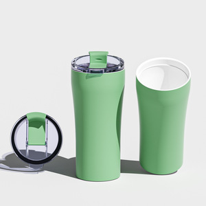 Stainless Steel Tumbler 12oz 15oz Double Wall Vacuum <b>Insulated</b> Travel Coffee <b>Mug</b> With Lid For Outdoor Use - Product Image 3