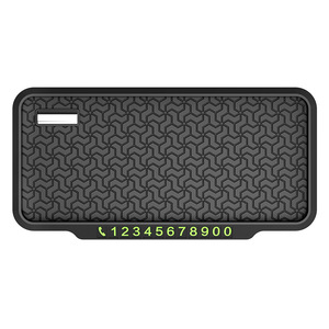 Soporte magnético para teléfono, alfombrilla antideslizante para coche, almohadilla de almacenamiento para salpicadero con pegatina de número para información de contacto de estacionamiento - Product Image 2