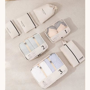 Juego de 7 Bolsas de Almacenamiento para Viaje, Organizador de Ropa, Portátil, Rectangular, de Tela No Tejida, para Uso en Viajes - Product Image 2