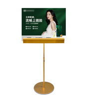 Table de publicité double face réglable hauteur 22 ~ 80cm affiche publicitaire cadre cintre affichage support métallique