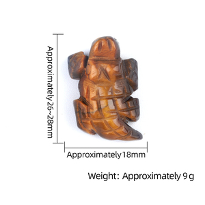 Agate Crystal Gemstone Animal Crocodile Shape Amethyst <strong>Jade</strong> <strong>Stone</strong> Carving Healing Mini Animal for Gift Home Decoration - Product Image 5