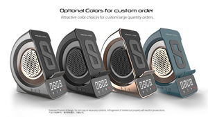 Meilleures ventes Haut-parleur chargeur sans fil 4 en 1 <span class=keywords><strong>de</strong></span> qualité sonore HiFi 10W avec réveil et support <span class=keywords><strong>de</strong></span> téléphone pour téléphone portable - Product Image 6