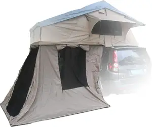 אוהל גג קמפינג חיצוני, חלל גדול עמיד לגשם וקרם הגנה, התקנה קלה, מתאים ל-2-3 אנשים
