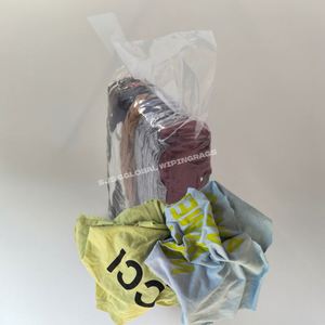 Trapos de Algodón Reciclado para Limpieza Industrial, Trapos de Limpieza de Colores, Trapos de Camiseta de Colores para Limpieza - Product Image 1