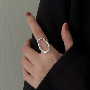 S925 Sterling Silver Index Finger <b>Ring</b> Geometric <b>Open</b> Design For Women Everyday Wear - Product Image 1