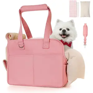 Custom Logo Portable Cross-body Pet Bag Fashion Shoulder Dog Satchel Outdoor Travel Pet Bag