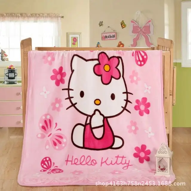 Custom Design Warm Cozy Super Soft 100*140 cm Printing Anime Flannel Fleece Blankets Children Kids Baby Blankets