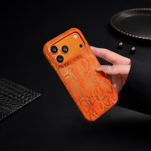 Funda para Teléfono con Estampado Animal, Piel <span class=keywords><strong>de</strong></span> Serpiente, Resistente a Impactos para iPhone - Product Image 1
