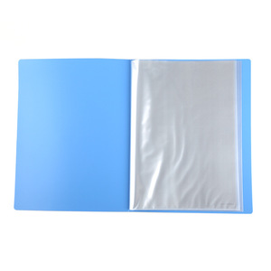 Comix Clear Book A4 10-Pouch <b>File</b> Folder <b>Document</b> Holder Blue Office Use - Product Image 3