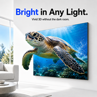 Affichage LED 3D polarisé passif sans effet fantôme Bestar personnalisé avec une qualité 3D époustouflante pour les expositions d'aquariums, de musées et de jardins botaniques