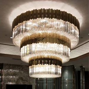 Lustres en cristal K9 modernes et luxueux, à montage au plafond, avec lampe LED, petites tailles pour hôtel, villa - Product Image 2