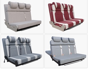 Asiento Cama Plegable de Lujo AutoLiuma Personalizado <span class=keywords><strong>para</strong></span> Autocaravanas, Cómodo Asiento de 3 Plazas con Respaldo Ajustable <span class=keywords><strong>para</strong></span> Camper Vans - Product Image 6