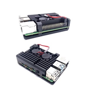 <span class=keywords><strong>Raspberry</strong></span> <span class=keywords><strong>Pi</strong></span> 4B Consumer Electronics com Metal Case Liga De Alumínio Chassis Dupla Ventilador Cooling Vest - Product Image 6