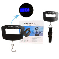 Balance électronique 50 kg, portable, pour le commerce international, bagages, livraison express, pêche, balance en forme de L