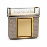 Vitrine de présentation de bijoux en verre sur mesure, comptoir de présentation en bois, mobilier de magasin, décoration de bijouterie, vente en gros