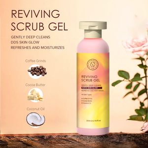 Crème corporelle exfoliante à base de plantes revitalisante, naturelle, biologique, apaisante, douce, exfoliante en profondeur, élimination des peaux mortes, soyeuse, blanchissante, éclaircissante - Product Image 1