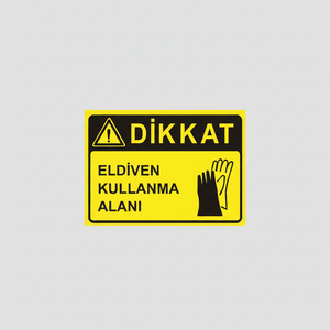 Señal de Advertencia de Tráfico: Área de Uso de Guantes de Seguridad - Product Image 2