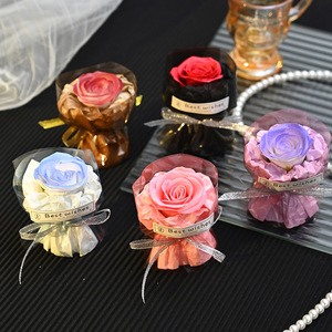 Bouquet de fleurs séchées et artificielles fait main, parfumé, cadeau pour la remise des diplômes, la Saint-Valentin, vente en gros - Product Image 4