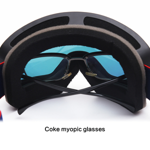 La costumbre de los hombres y <span class=keywords><strong>las</strong></span> mujeres a prueba de viento nieve gafas anti niebla gafas de esquí con lentes intercambiables - Product Image 6